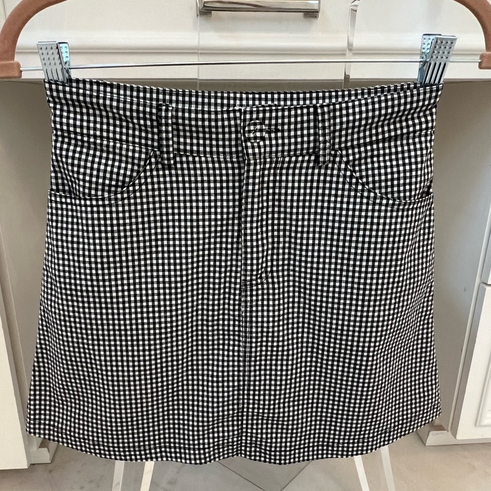 Brandy Melville mini gingham skirt